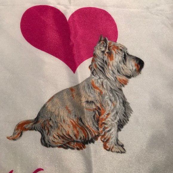 Vintage IFAW Highland Terrier Print Scarf - Picture 6 of 11